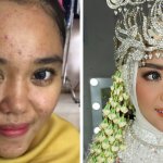 16 фотографий невест из Азии до и после того, как макияж превратил их в настоящих королев
