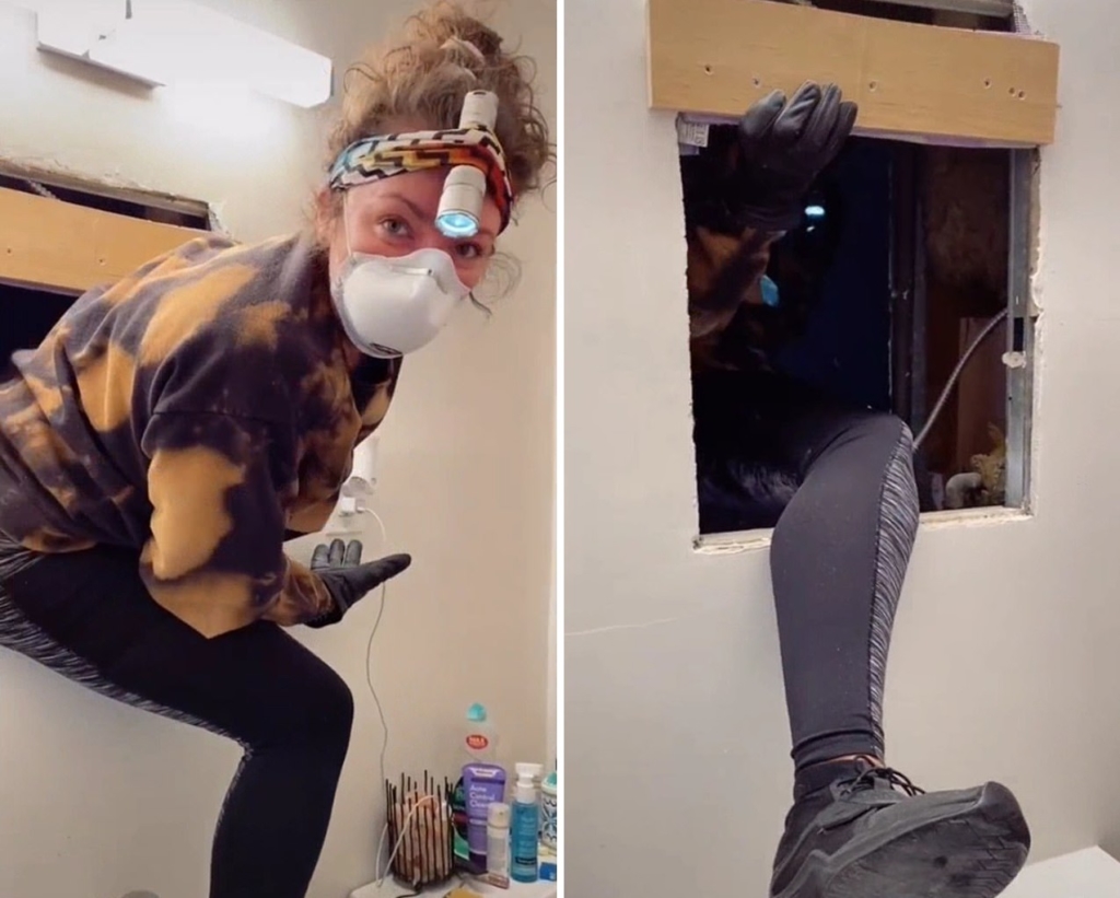 Девушка из Нью-Йорка нашла тайную комнату за зеркалом в ванной съемной квартиры 18