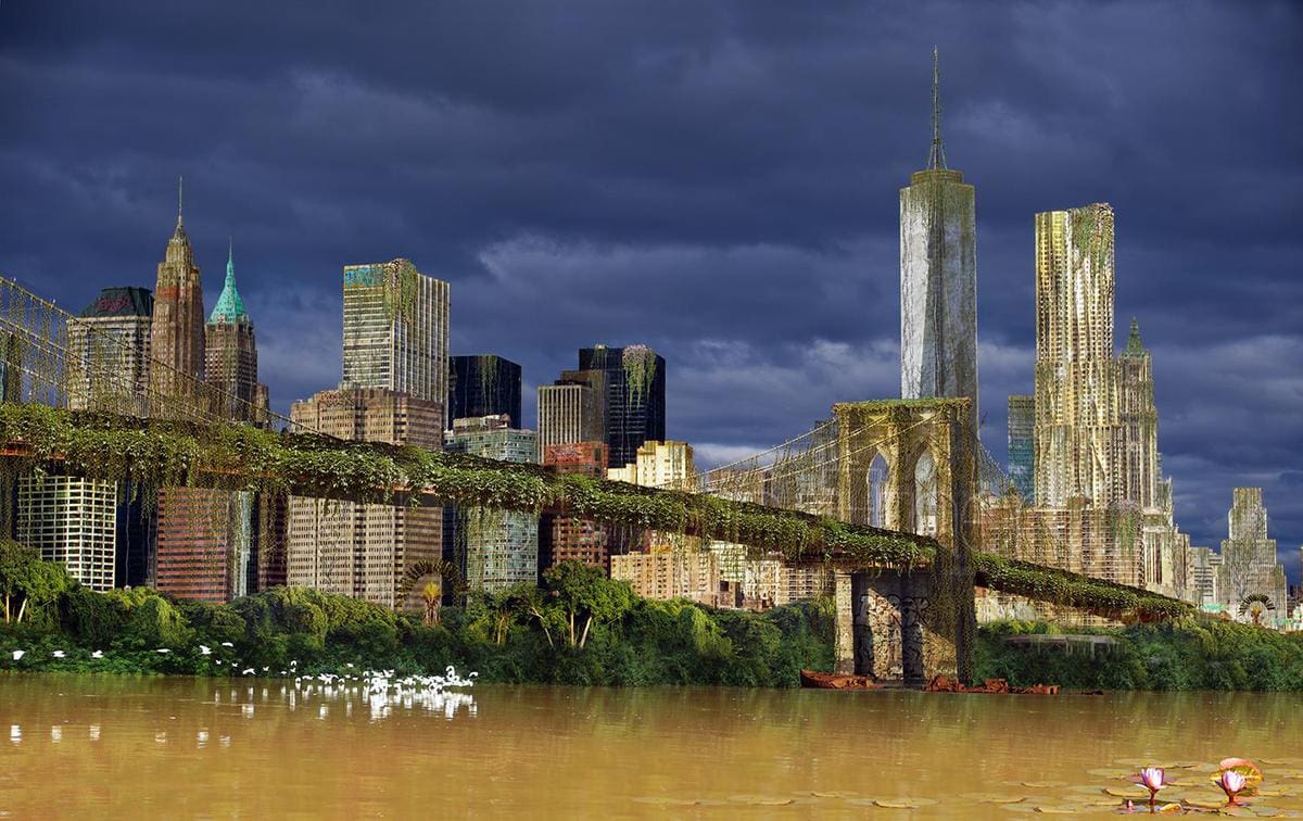 Художник показал, как будут выглядеть города и их достопримечательности, если человек вдруг исчезнет с планеты 71