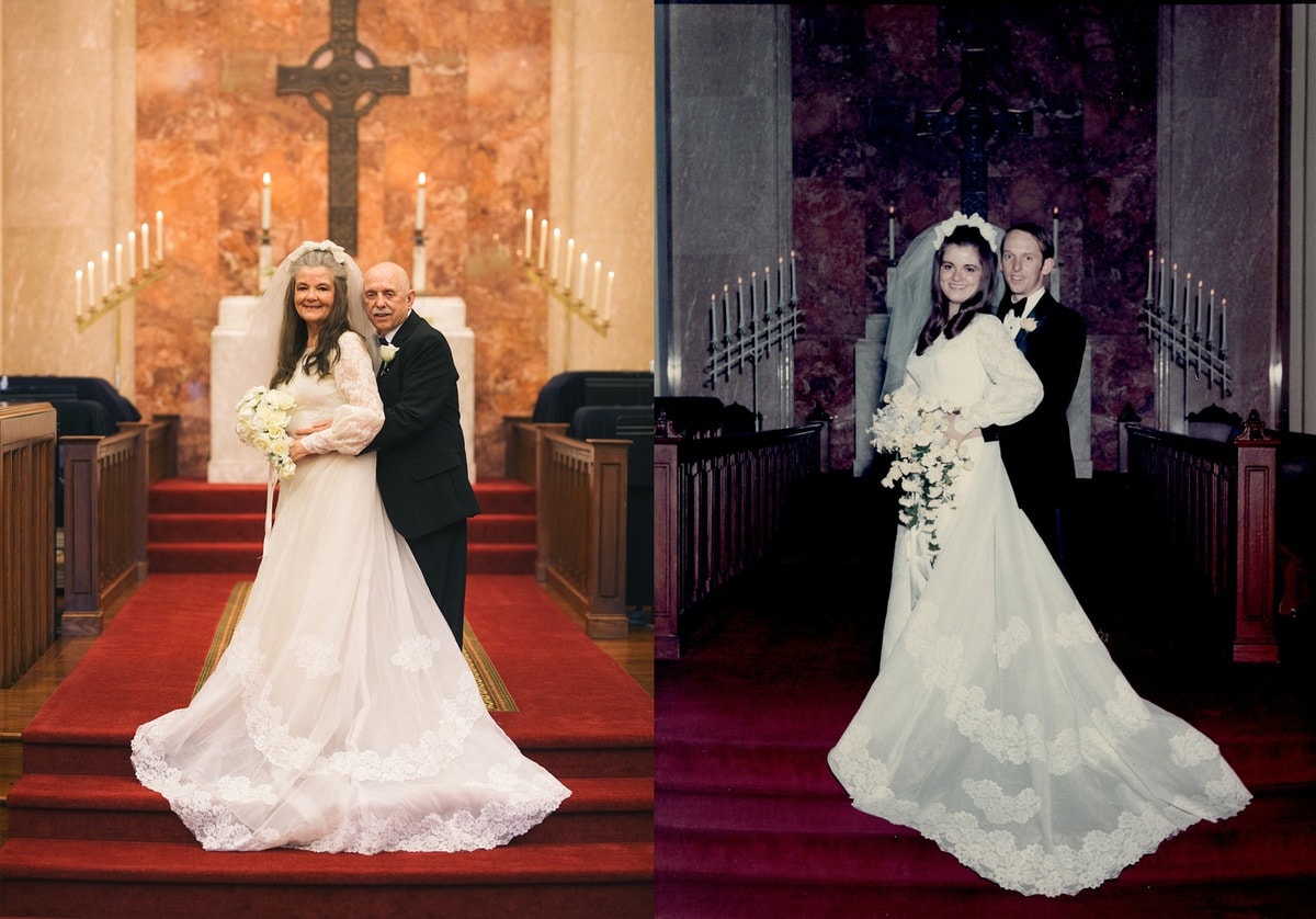 Пара отметила 50 лет брака, повторив свои свадебные снимки. И пользователи сети были тронуты до глубины души 28