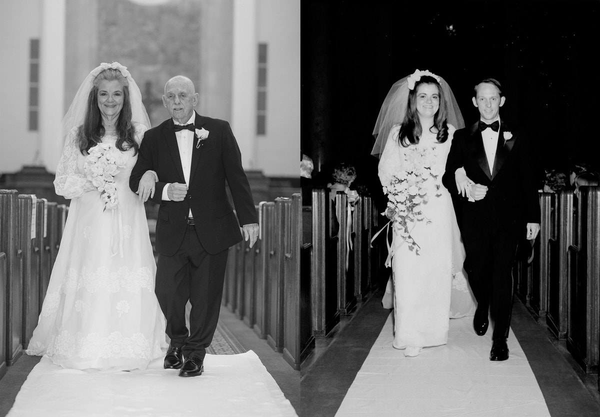 Пара отметила 50 лет брака, повторив свои свадебные снимки. И пользователи сети были тронуты до глубины души 34