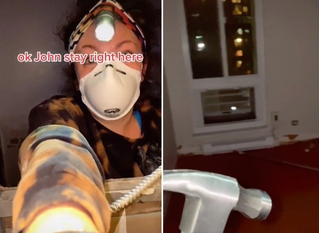 Девушка из Нью-Йорка нашла тайную комнату за зеркалом в ванной съемной квартиры 19