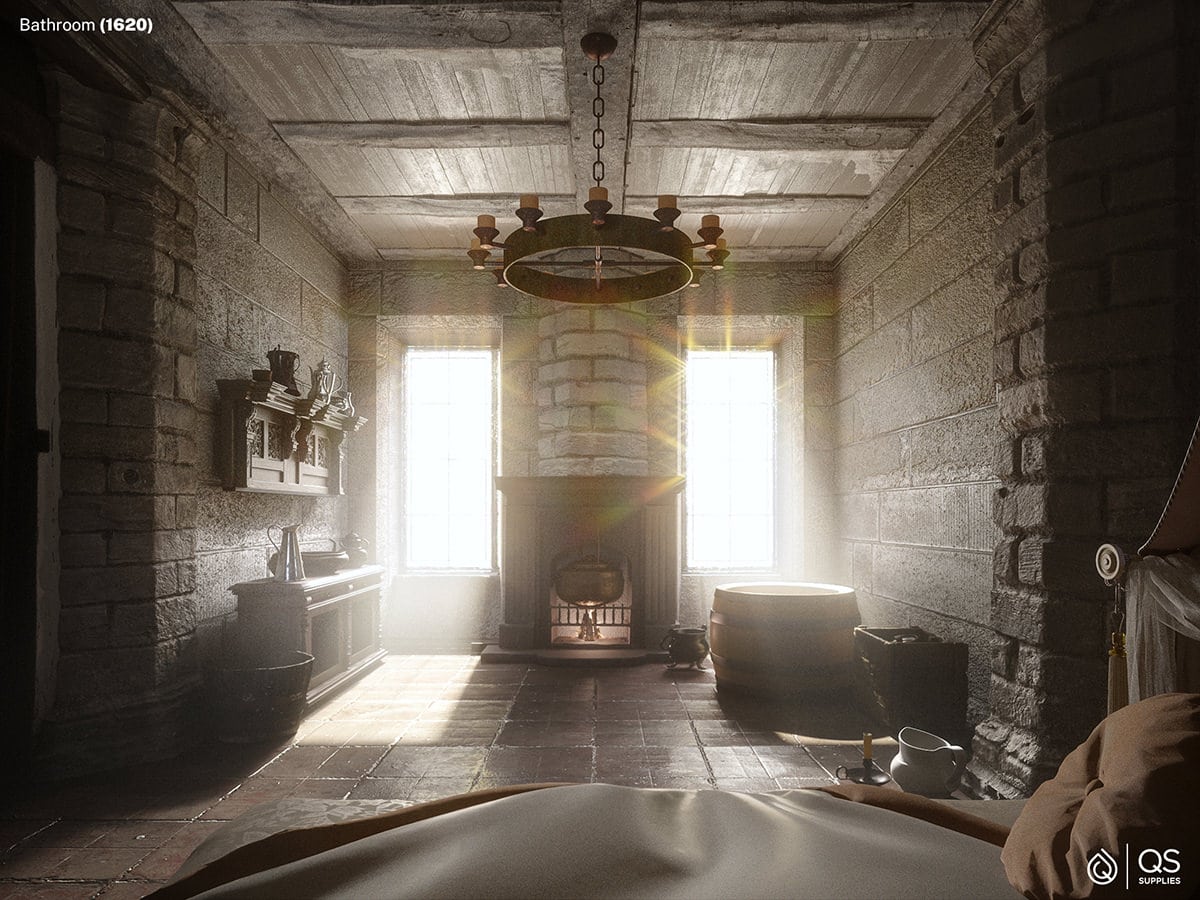 От горшков к современности: дизайнеры показали, как менялись интерьеры ванных комнат в течение 500 лет 20