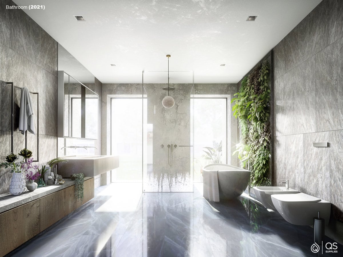 От горшков к современности: дизайнеры показали, как менялись интерьеры ванных комнат в течение 500 лет 24