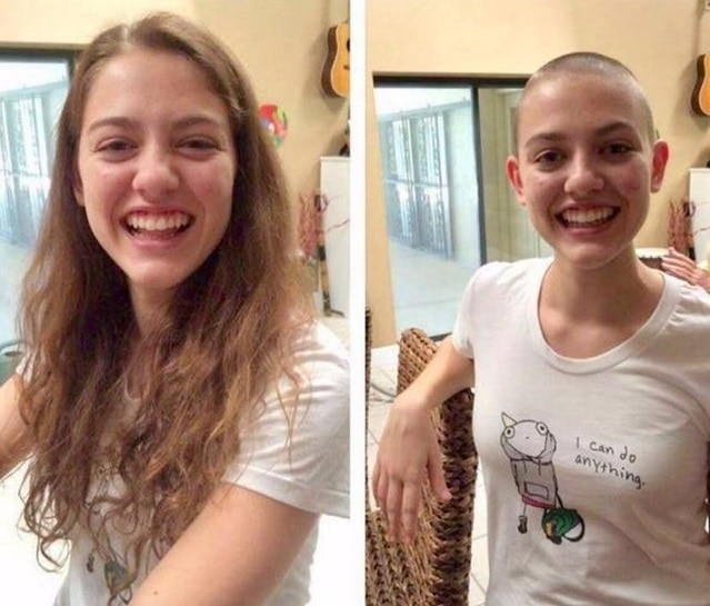 18 фотографии людей, которые коротко подстригли свои волосы, чтобы помочь другим людям 68