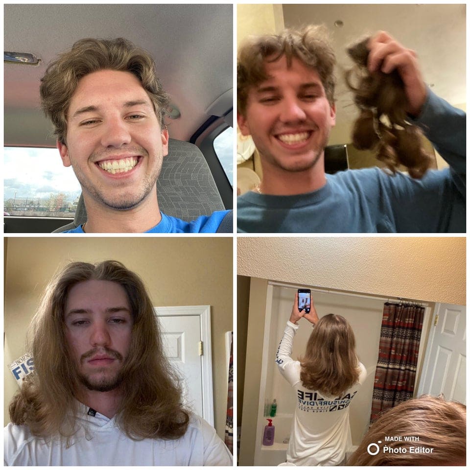 18 фотографии людей, которые коротко подстригли свои волосы, чтобы помочь другим людям 72