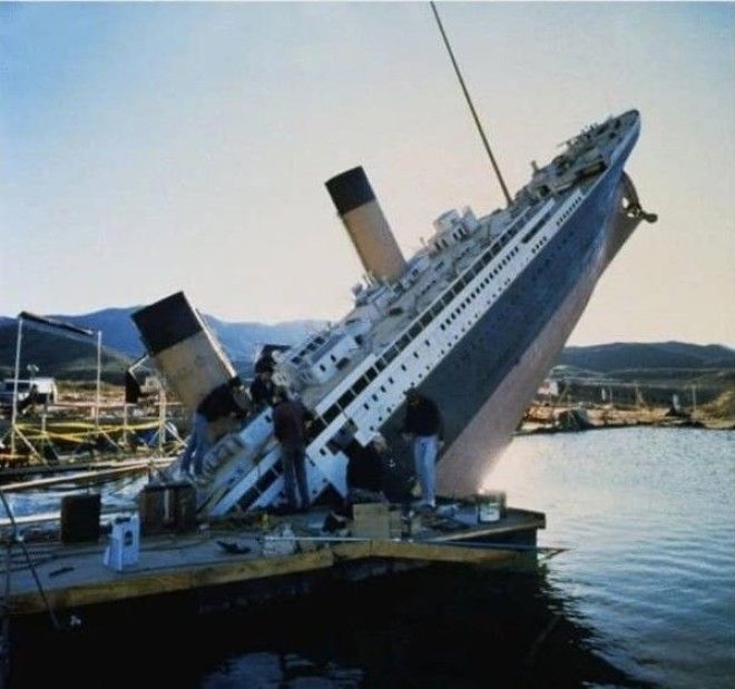 13 кадров со съёмок Титаника, после которых фильм не будет для вас прежним 40