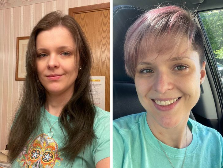 16 примеров того, как девушки решили кардинально сменить причёску и не пожалели о своём эксперименте 52