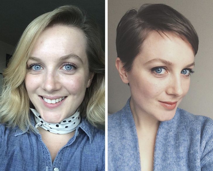 16 примеров того, как девушки решили кардинально сменить причёску и не пожалели о своём эксперименте 50