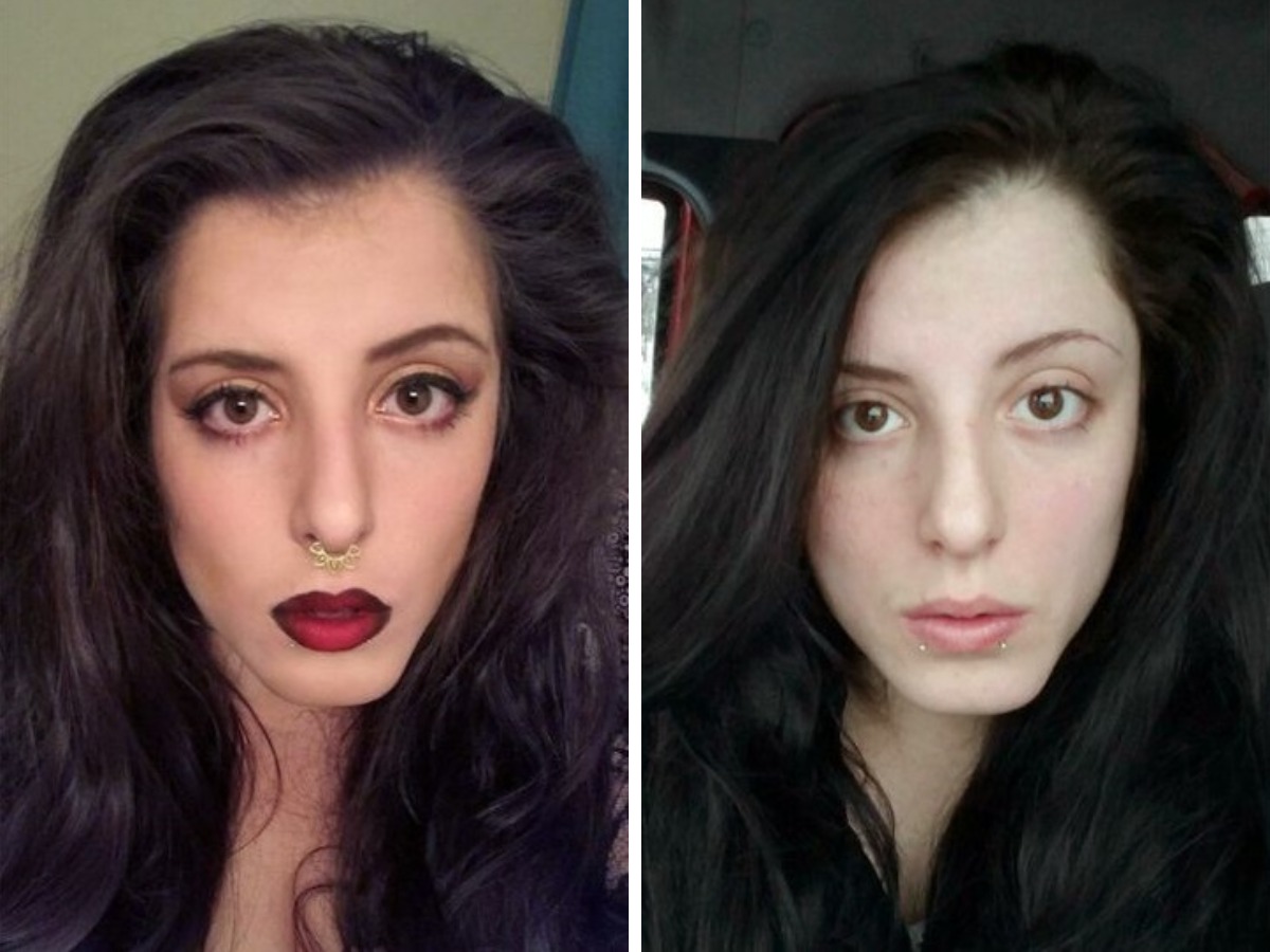 13 девушек показали себя с макияжем и без, продемонстрировав, что отлично выглядеть можно в обоих случаях 50