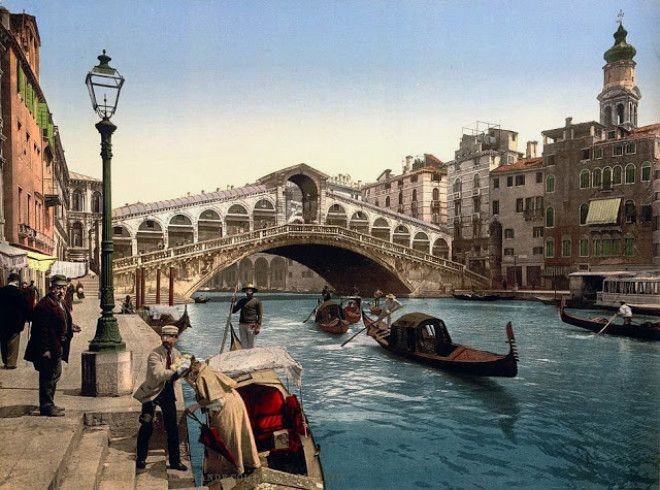 30 цветных фотографий Венеции в 1890-е годы 49