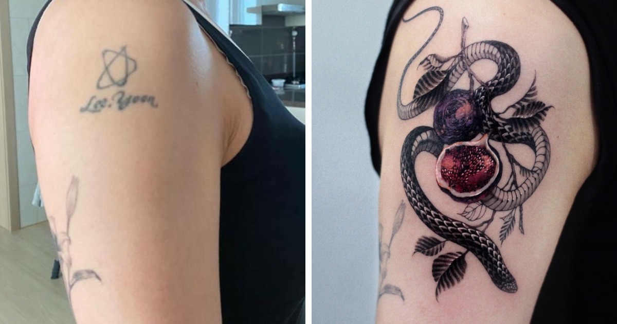 18 случаев, когда на месте старых татуировок благодаря стараниям мастеров появилось нечто совершенно новое 60