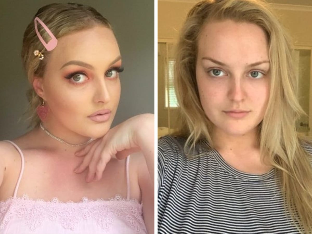 13 девушек показали себя с макияжем и без, продемонстрировав, что отлично выглядеть можно в обоих случаях 47