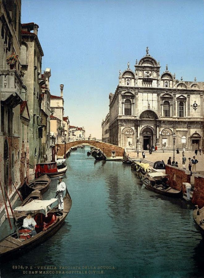 30 цветных фотографий Венеции в 1890-е годы 59