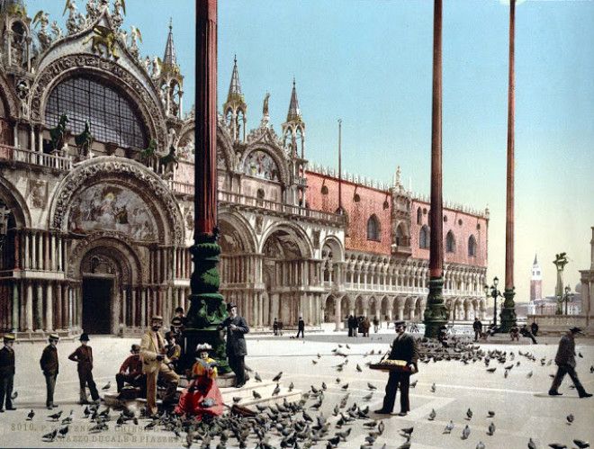 30 цветных фотографий Венеции в 1890-е годы 57