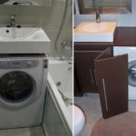 5 крутых идей, где поставить стиральную машинку в крошечной ванной комнате