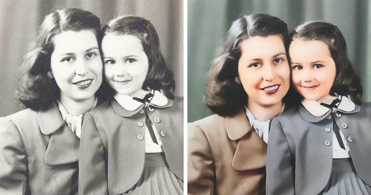 15 старых семейных фото, раскрашенных энтузиастами, благодаря которым люди смогли увидеть своих родных в цвете 57
