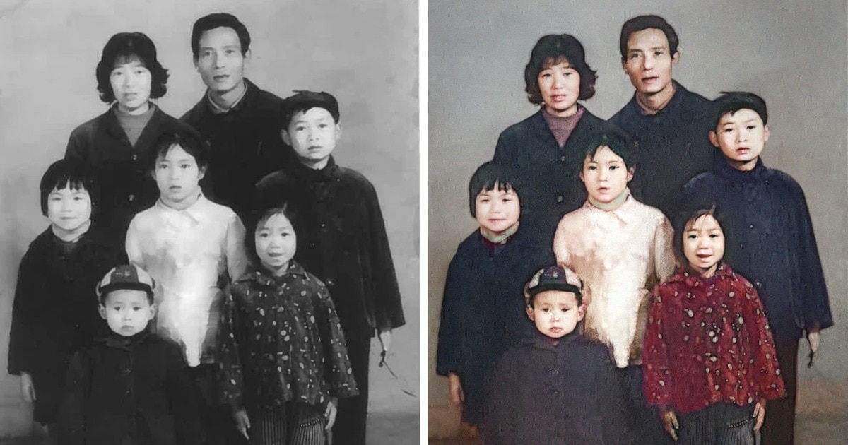 15 старых семейных фото, раскрашенных энтузиастами, благодаря которым люди смогли увидеть своих родных в цвете 55