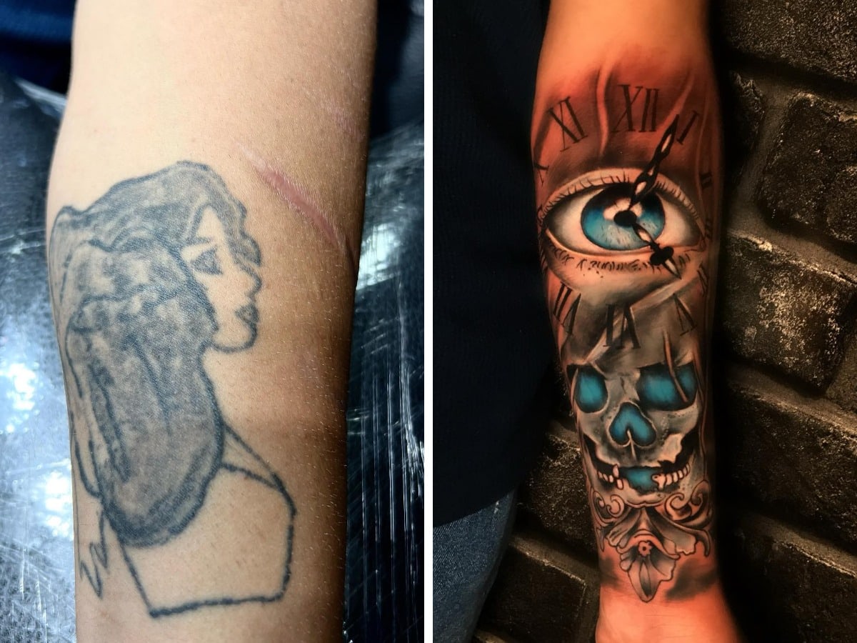 17 примеров того, как мастера могут преобразить старые татуировки, дав им новую жизнь или заменив чем-то иным 55