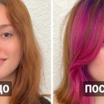 15 фотографий девушек, до и после того, как они решили раскрасить будни и выбрали для себя яркий цвет волос