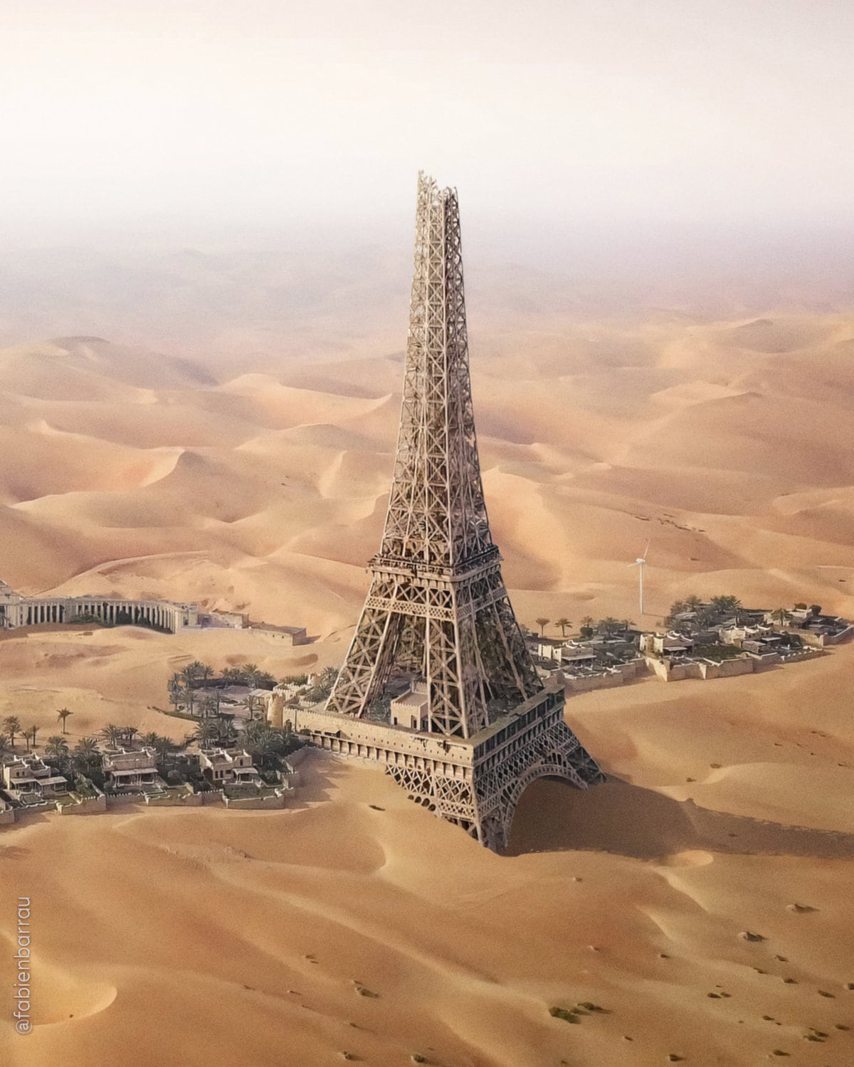 Французский художник показывает последствия экологических проблем на примере знаменитых строений 28