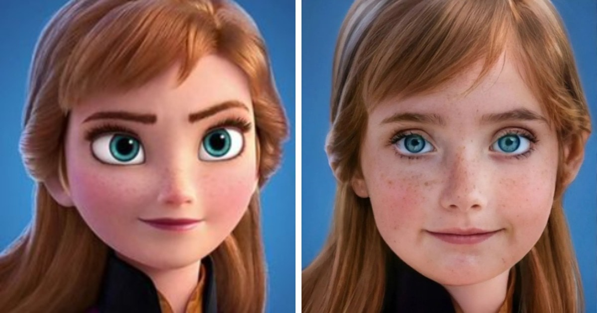 Художник показал, как выглядели бы диснеевские принцессы в детстве, будь они реальными девчонками 44
