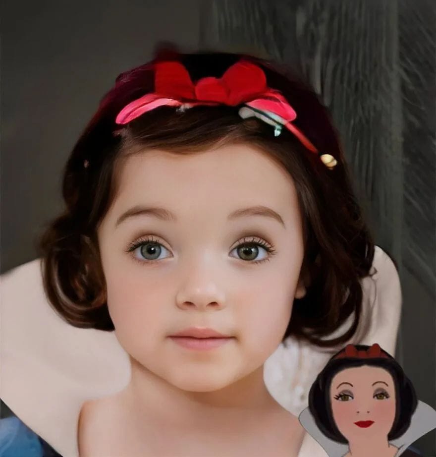 Художник показал, как выглядели бы диснеевские принцессы в детстве, будь они реальными девчонками 34
