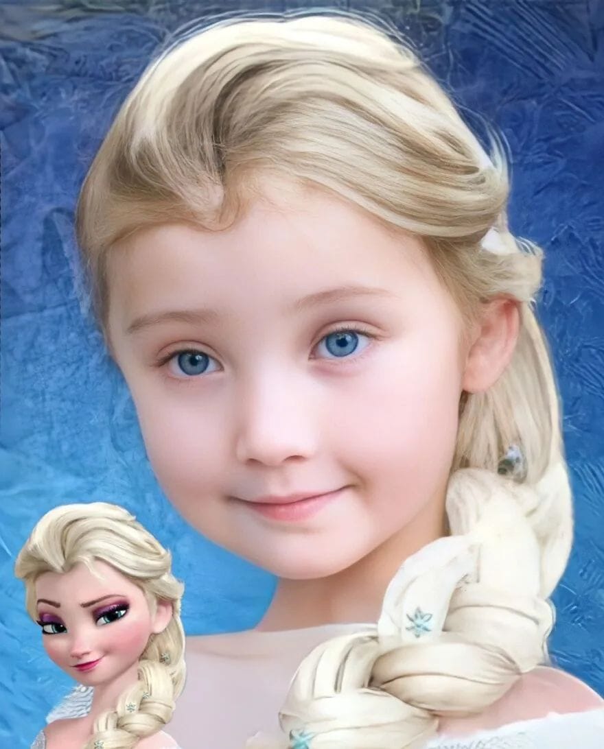Художник показал, как выглядели бы диснеевские принцессы в детстве, будь они реальными девчонками 40