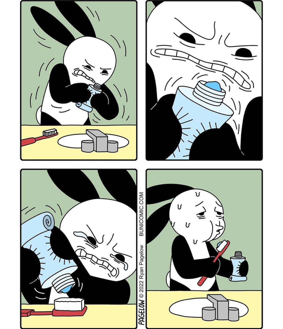 Чикагский художник рисует комиксы о кролике Бани, хитро сплетая в них юмор, сарказм и суровую повседневность 59