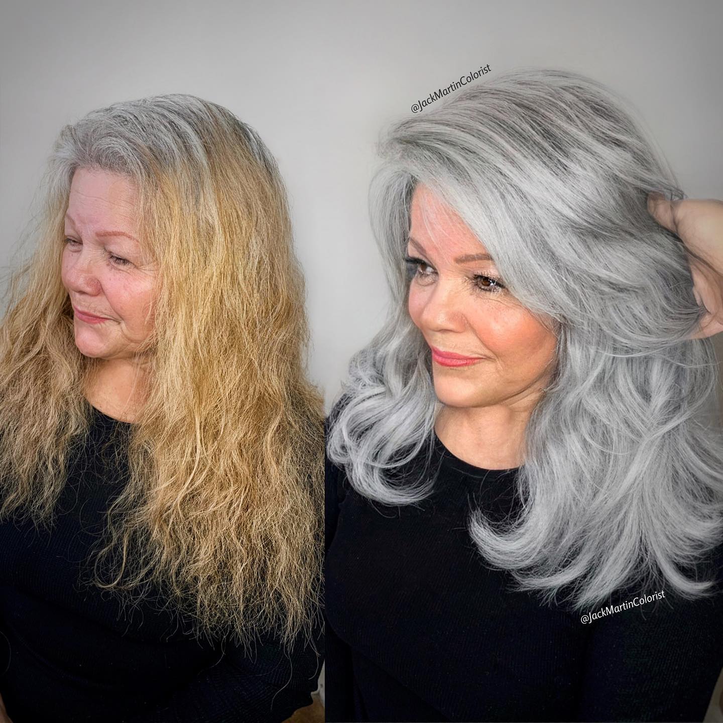 16 работ парикмахера, который творит магию, помогающую его клиенткам принять и полюбить свои седые волосы 64