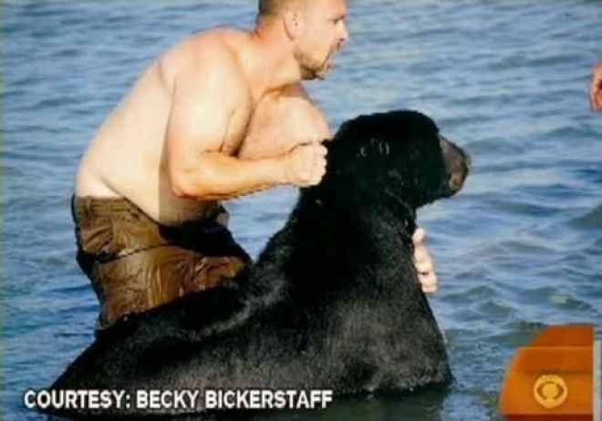 Мужчина спас в океане 180 кг медведя! 32