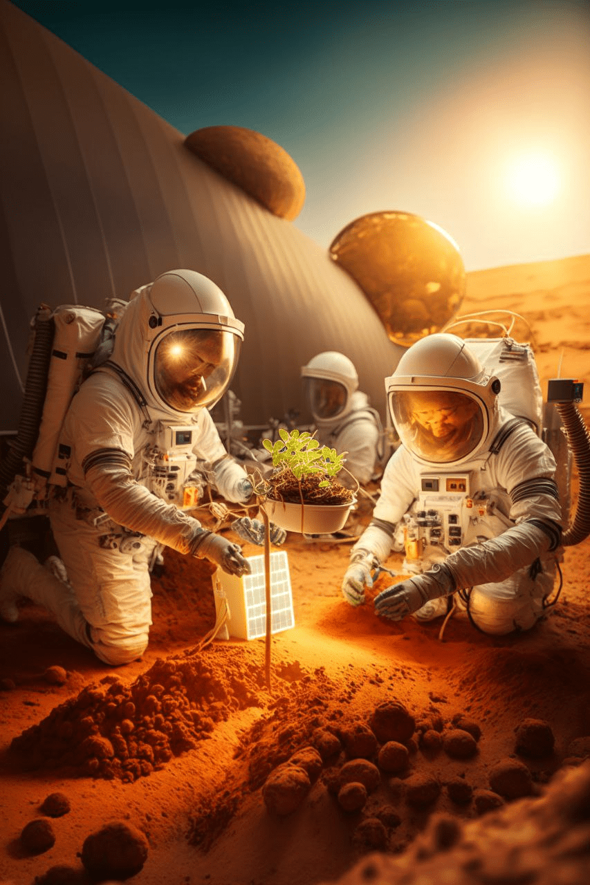 Красные пески, высокие технологии и таинственные поселенцы: как выглядело бы освоение Марса, по мнению ИИ 28