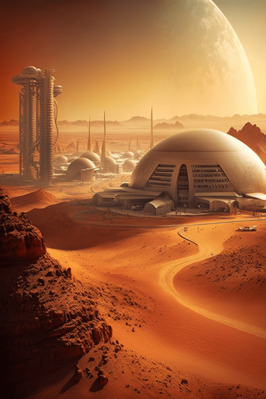 Красные пески, высокие технологии и таинственные поселенцы: как выглядело бы освоение Марса, по мнению ИИ 34