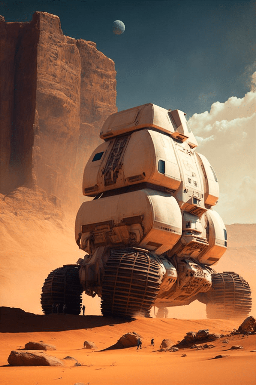 Красные пески, высокие технологии и таинственные поселенцы: как выглядело бы освоение Марса, по мнению ИИ 35