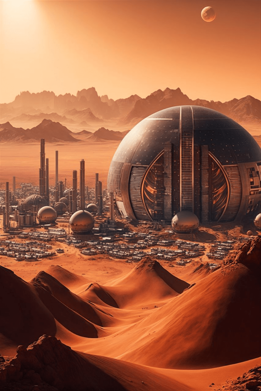 Красные пески, высокие технологии и таинственные поселенцы: как выглядело бы освоение Марса, по мнению ИИ 33