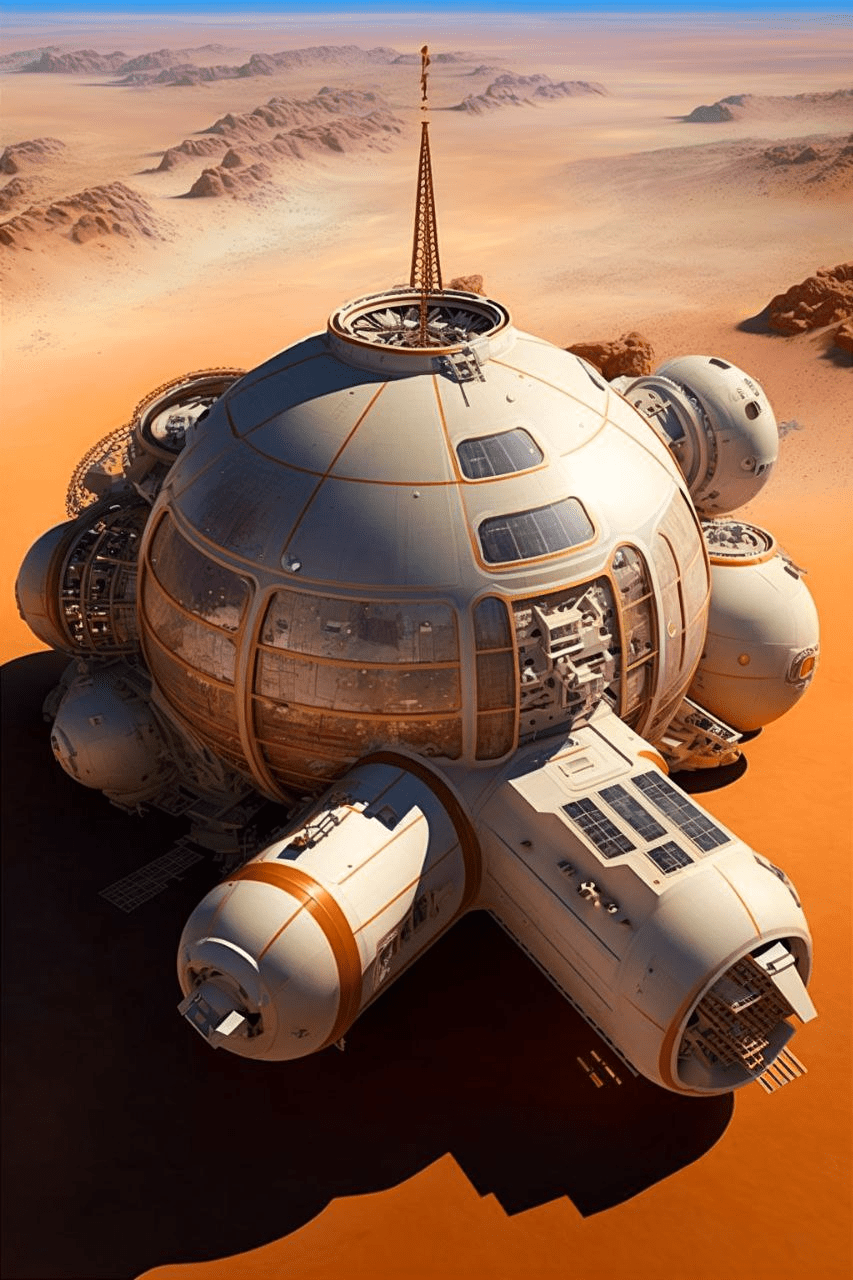 Красные пески, высокие технологии и таинственные поселенцы: как выглядело бы освоение Марса, по мнению ИИ 30
