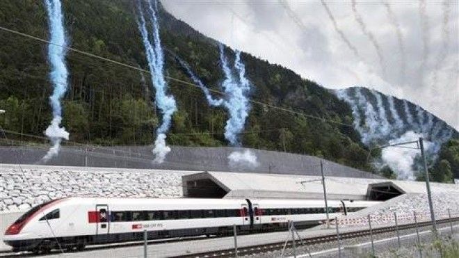 В Швейцарии открылся самый длинный в мире тоннель 14