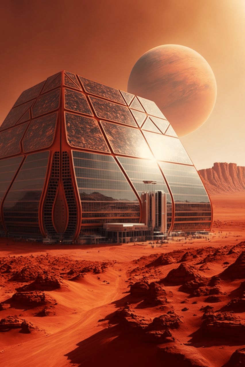 Красные пески, высокие технологии и таинственные поселенцы: как выглядело бы освоение Марса, по мнению ИИ 32