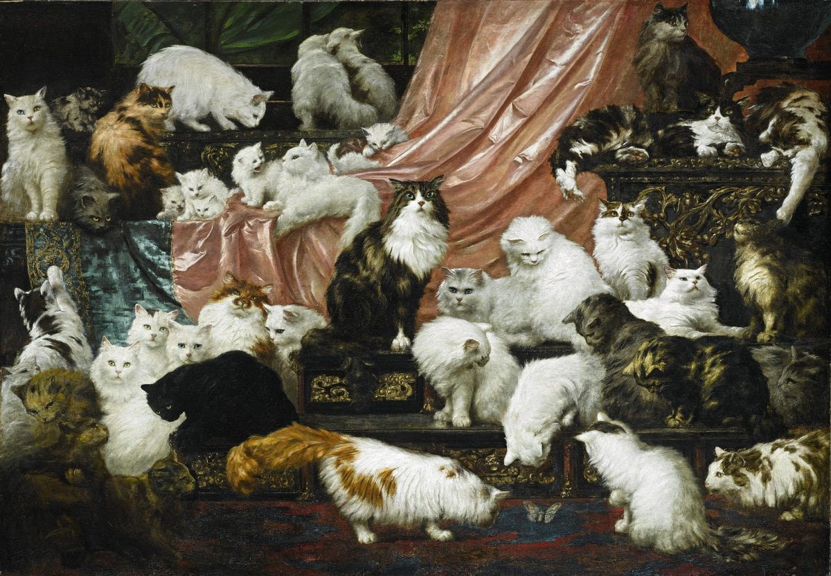 12 котов на картинах знаменитых художников, которые изобразили питомцев в своём неповторимом стиле 46