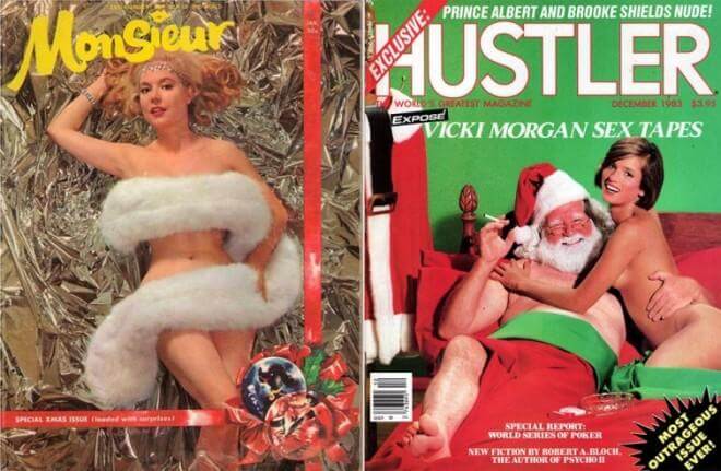 Своеобразный взгляд на Рождество от таких именитых мужских журналов, как: Рlауbоу, Нustlеr, Esquire