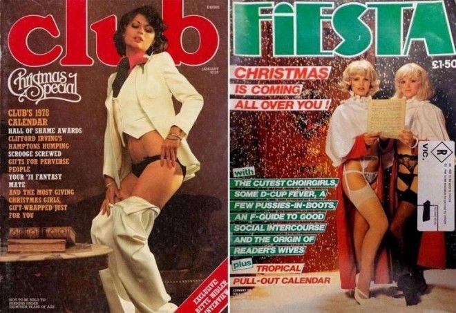 Винтажные рождественские обложки мужских журналов с 1940 по 1990-е годы 47