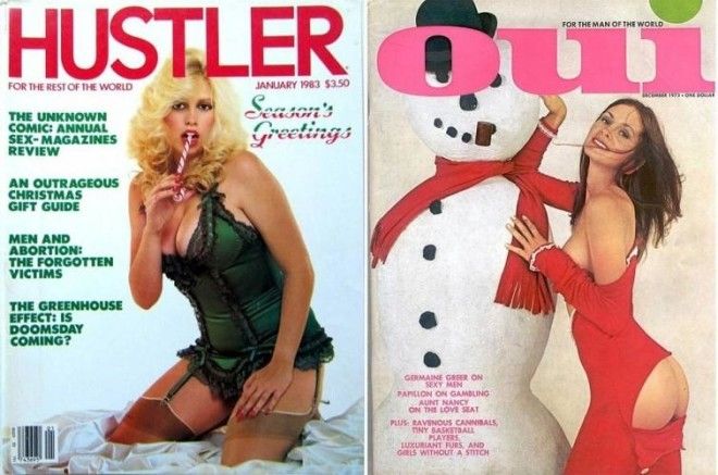 Винтажные рождественские обложки мужских журналов с 1940 по 1990-е годы 48