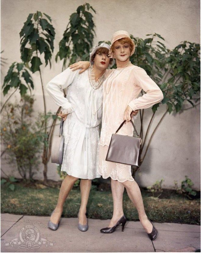 Каким мог быть фильм В джазе только девушки в цвете: редкие архивные снимки 58