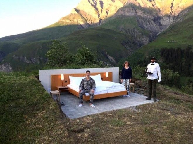 Отель без стен и потолка с лучшим видом на Швейцарские Альпы 29
