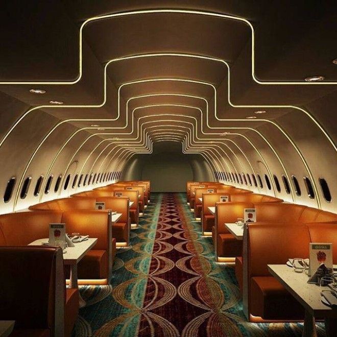 В Индии пассажирский самолет превратили в стильный ресторан 7