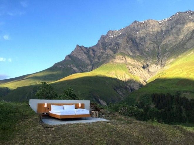 Отель без стен и потолка с лучшим видом на Швейцарские Альпы 25