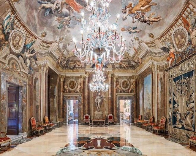 Интерьеры итальянских дворцов, от которых глаз невозможно оторвать 49