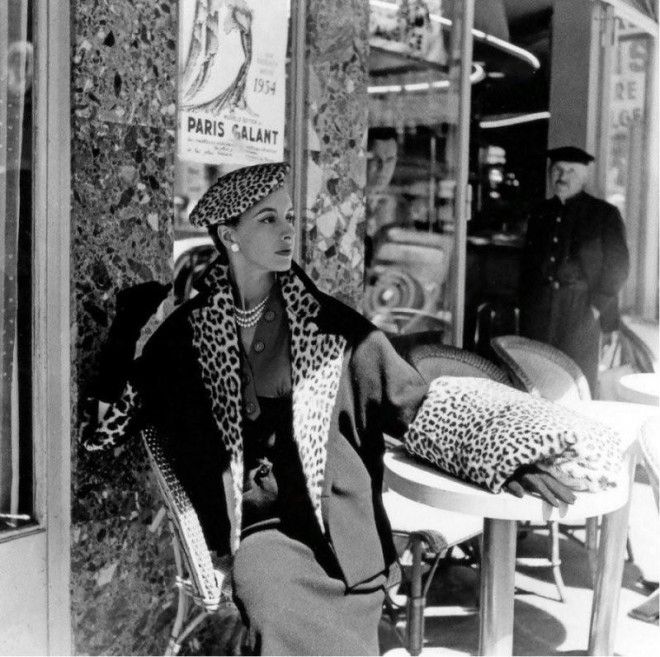 Классическая элегантность Dior: изысканные модели 1940-1960-х годов на улицах Парижа 45