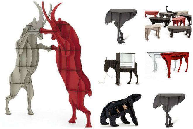 Столы столики комоды и полочки чудо же не правда ли дизайн дом животные идеи