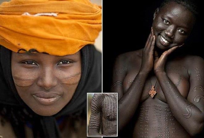 В Африке шрамы украшают не только мужчин
